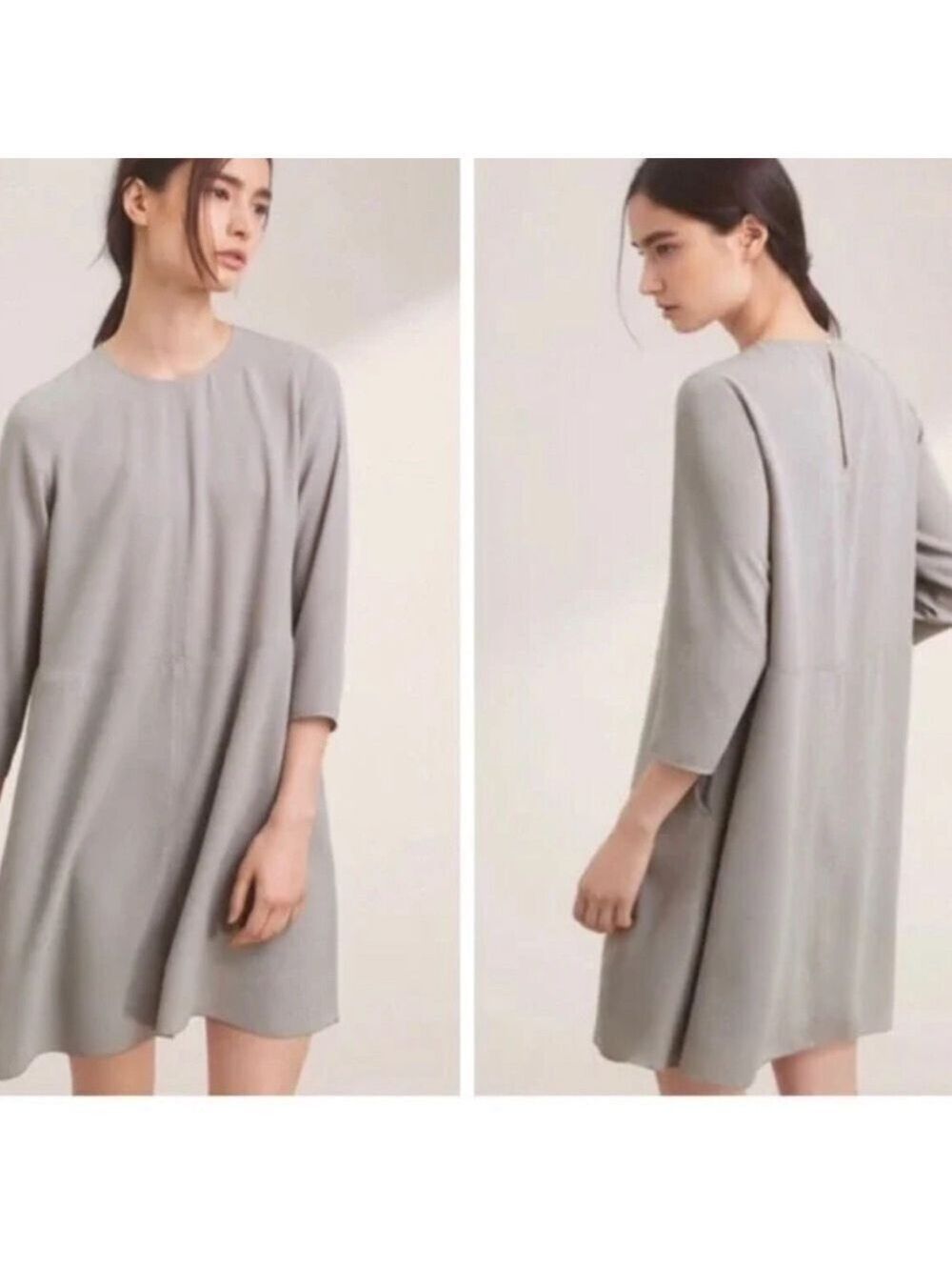 Aritzia Wilfred Myosotis Shift Dress - Burgundy- XSmall